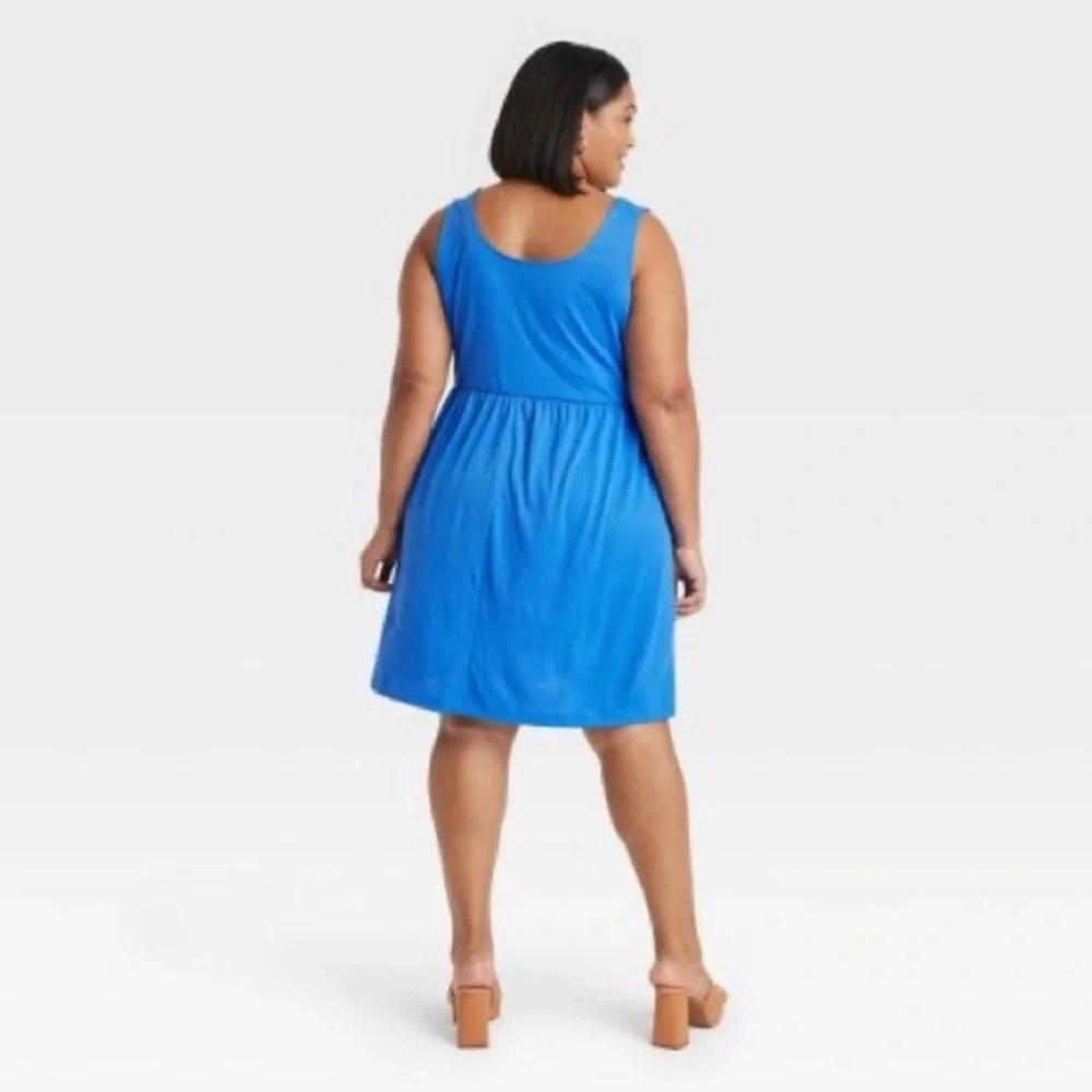 NEW Women's Babydoll Empire Waist Dress - Ava & Viv™ - Picture 2 of 4